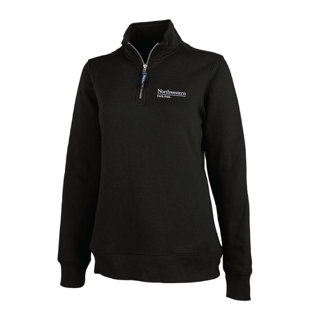 Northwestern Facilities Charles River Women's Crosswind Quarter Zip Sweatshirt